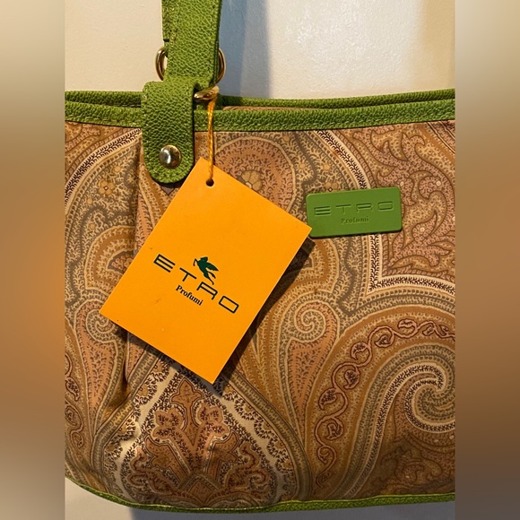 Etro Paisley Canvas and Leather Bag - Picture 4 of 12